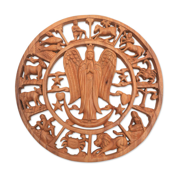 World Menagerie Angelic Zodiac Wood Relief Wall Décor Wayfair